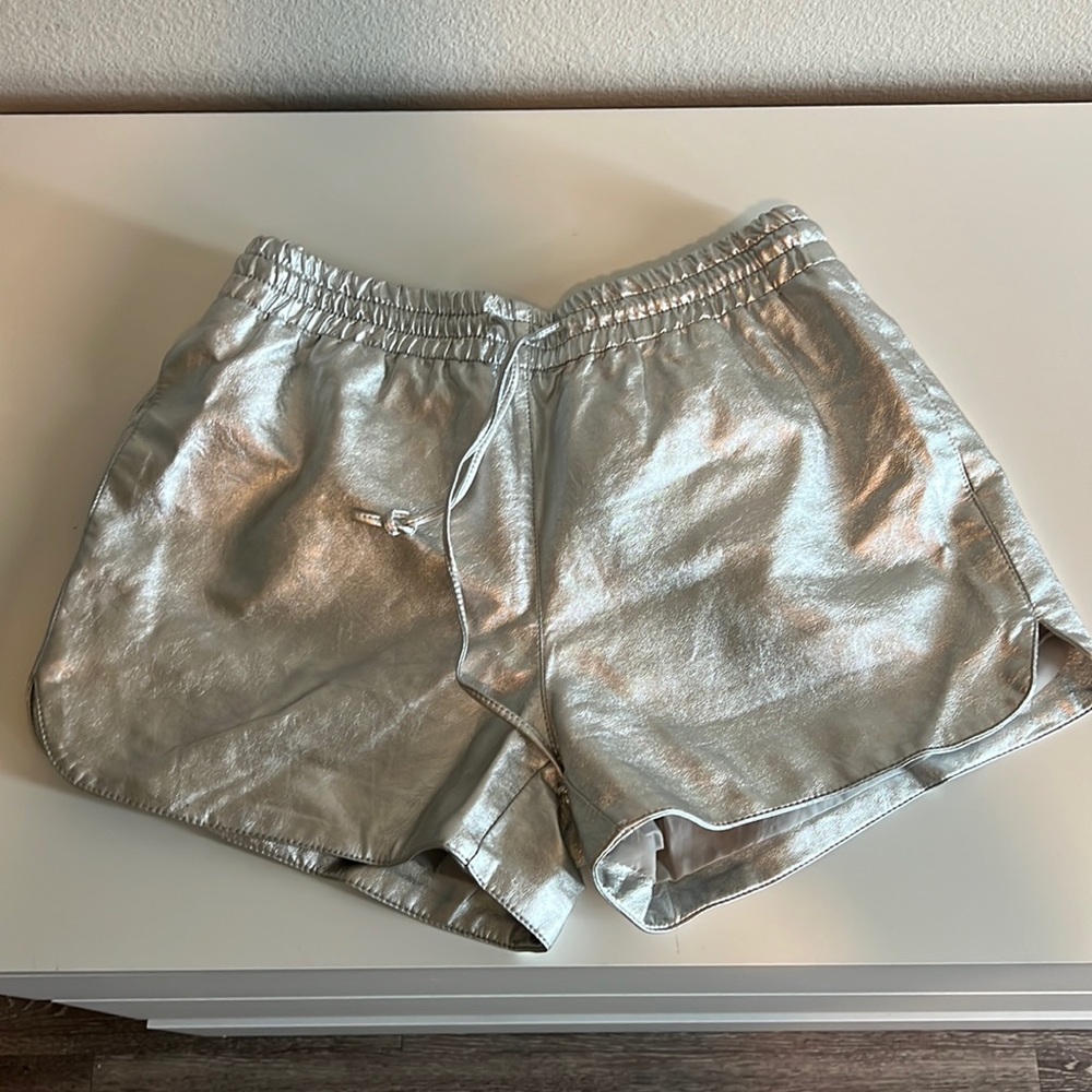 NEW silver metallic shorts purchased from Italy